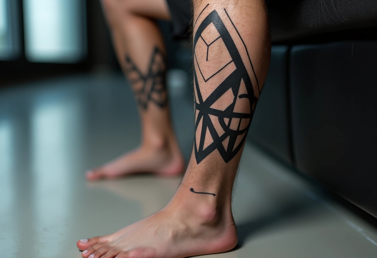 tatouages homme jambe