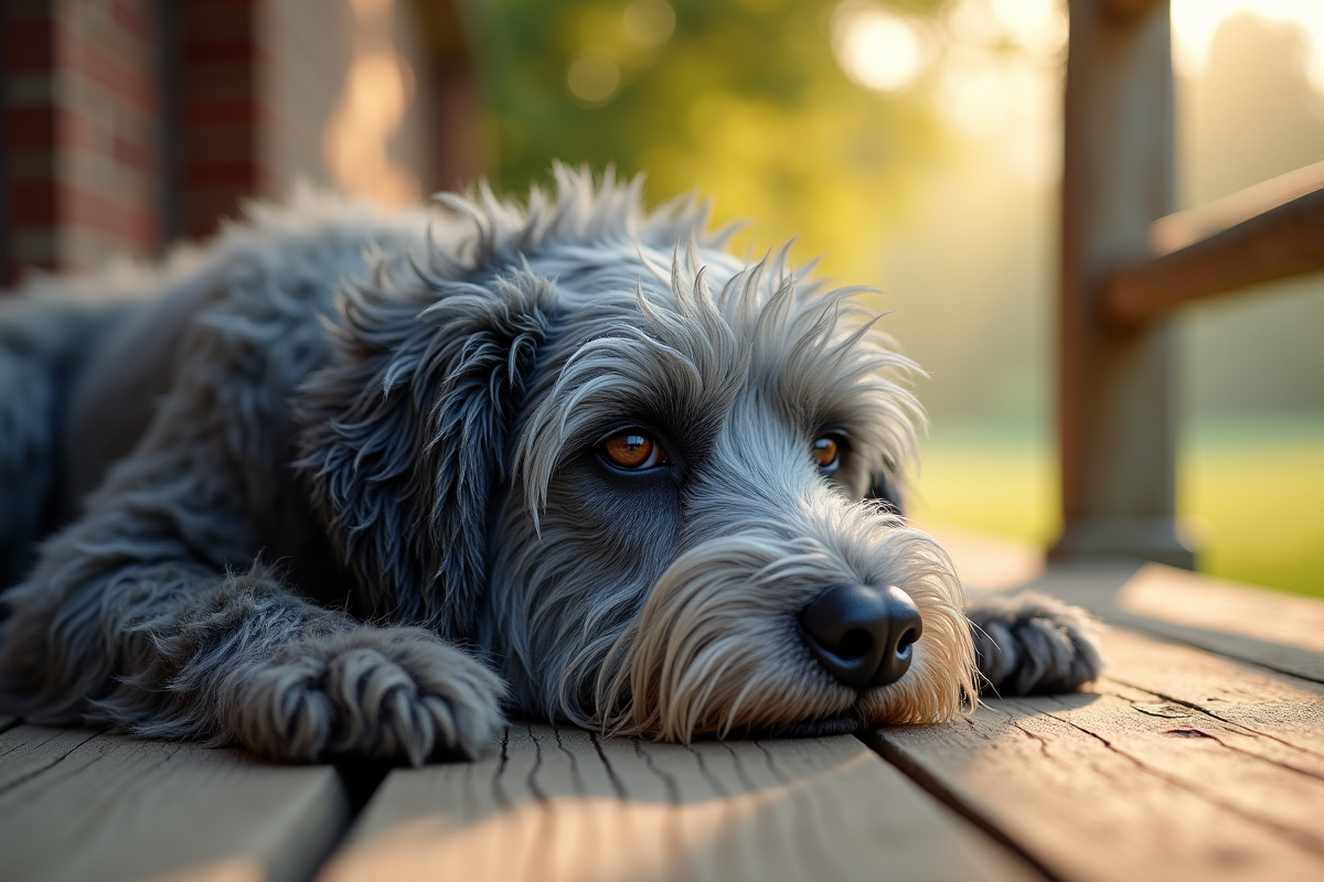 chien bleu